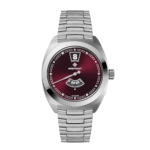 Terra Nova 35mm Jumping Hour Burgundy Bracelet