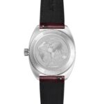 Terra Nova 35mm Jumping Hour Burgundy Leather Strap - Image 2