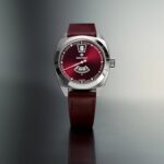 Terra Nova 35mm Jumping Hour Burgundy Leather Strap - Image 5