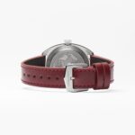 Terra Nova 35mm Jumping Hour Burgundy Leather Strap - Image 6