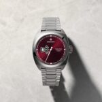 Terra Nova 40.5mm Jumping Hour Burgundy Bracelet - Image 6
