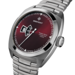Terra Nova 40.5mm Jumping Hour Burgundy Bracelet - Image 3