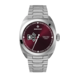 Terra Nova 40.5mm Jumping Hour Burgundy Bracelet