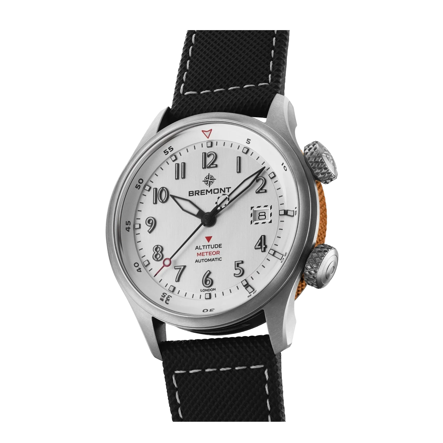 MBMeteorOrangeproductcarousel-SilverDialLeather Altitude MB Meteor - Image 1