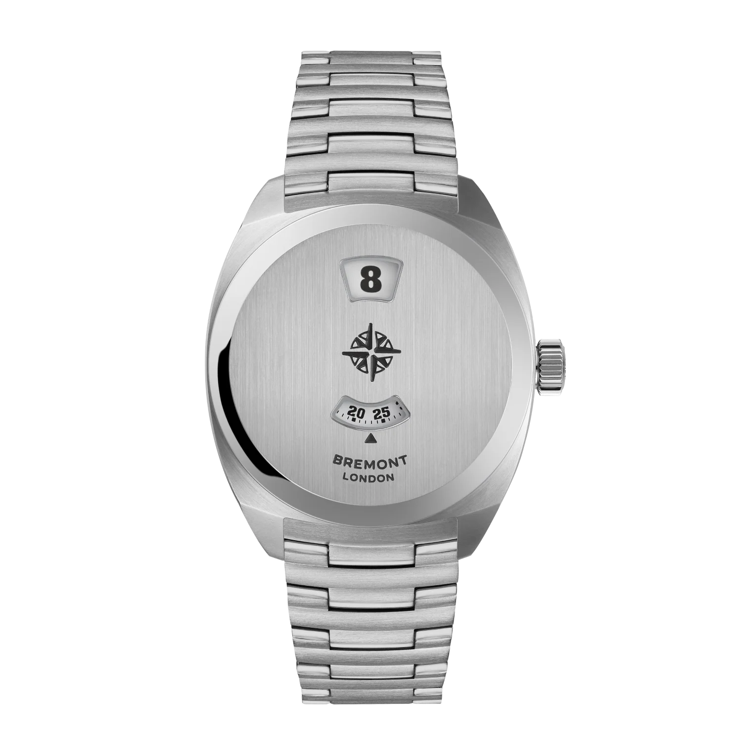 Steel35-ProductCarousel-1 Terra Nova 35mm Jumping Hour Bracelet - Image 1